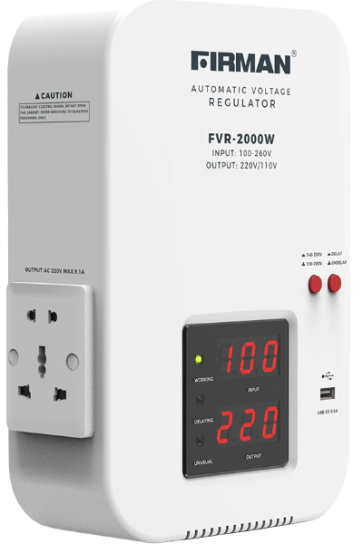 Firman Wall Mounted Stabilizer AVR 2000W 2.0KVA