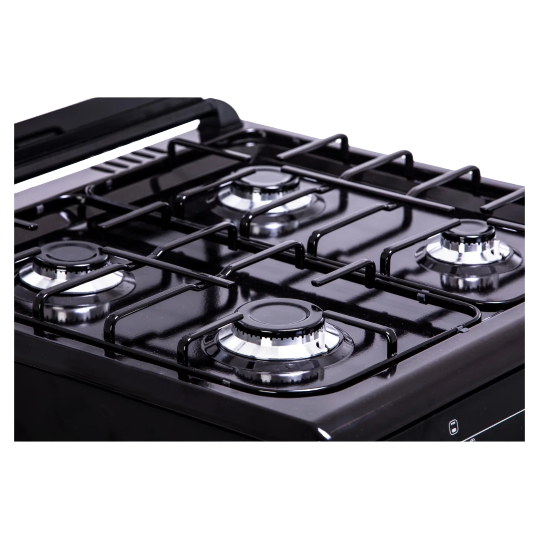 Scanfrost Gas Cooker /60X60/CK6400B/R 4GAS Black/Red