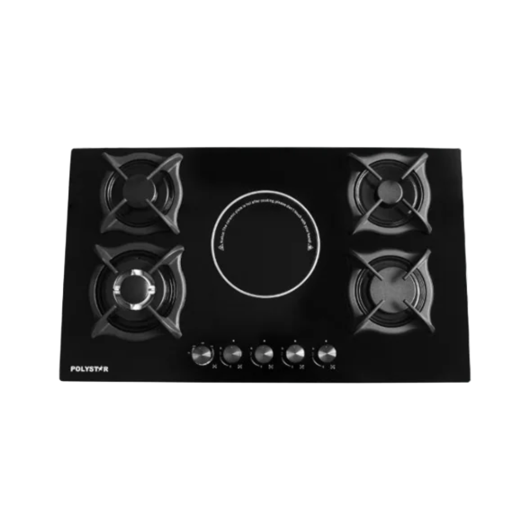 Polystar 4 Gas Burners & 1 electric cooker Built-in PV-JYG5E1