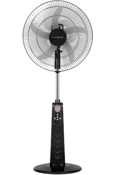 Power Deluxe 18inch Rechargeable Rtanding Solar Fan