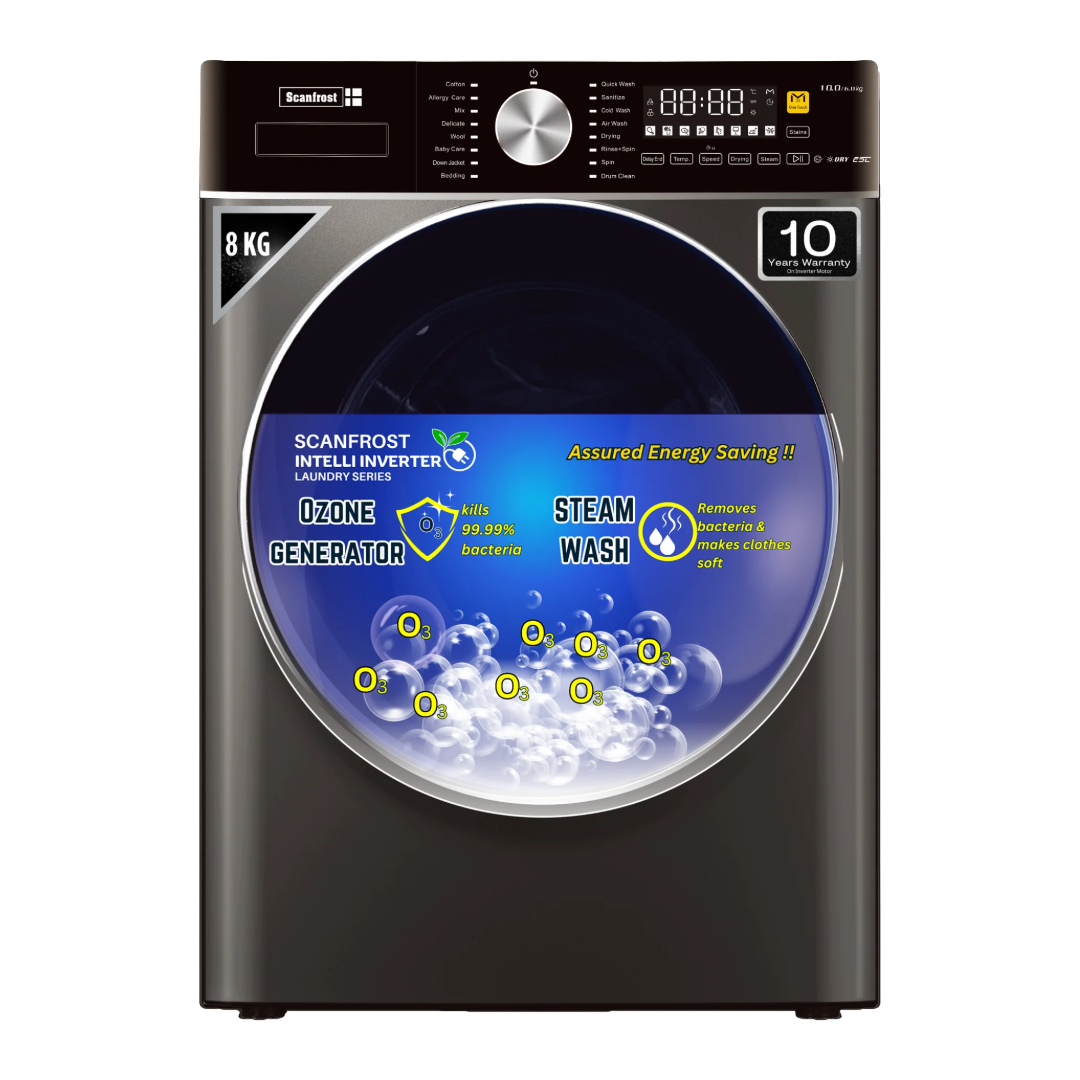 Scanfrost Front Loading Washing Machine-SFWMFL8000INVME