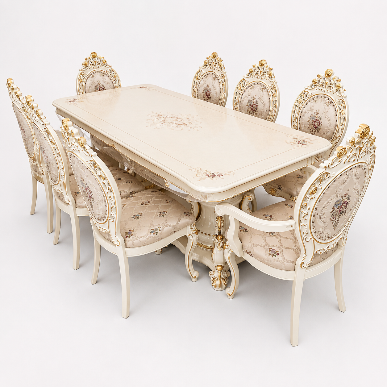 Luxury Turkish Adjustable 8-Seater Dining Set