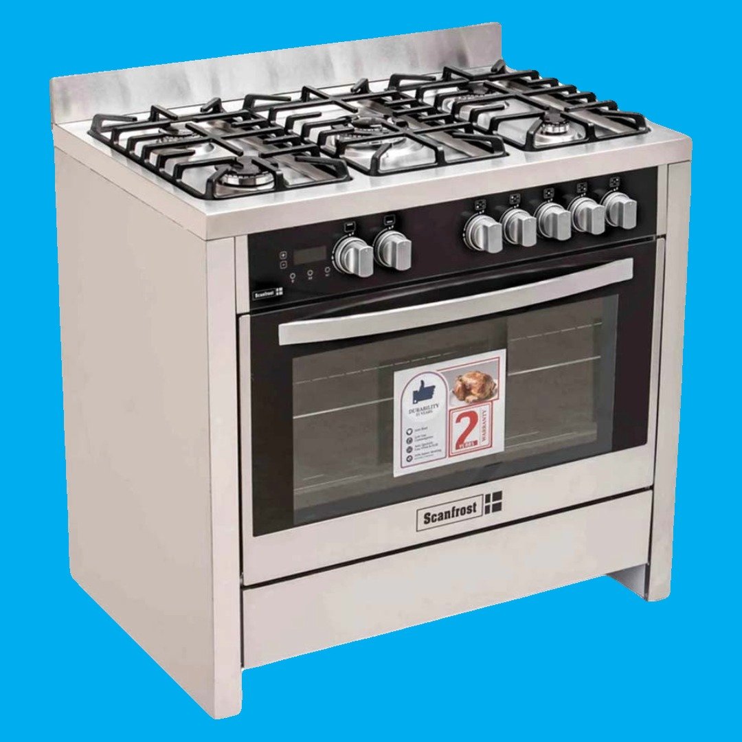 Scanfrost Gas Cooker 90X60 5G INOX SFC9502SS