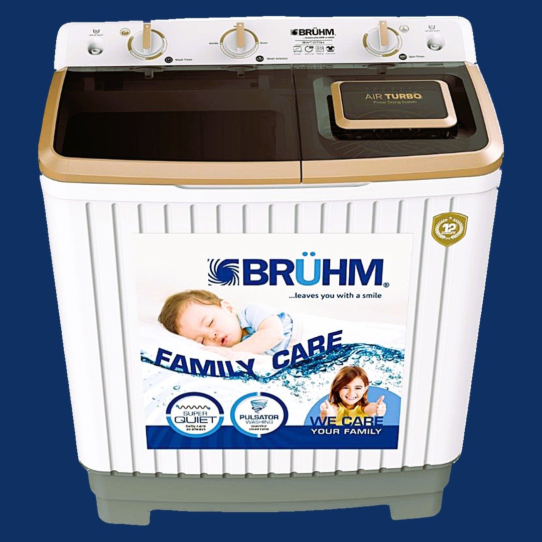 Bruhm BWT-070G 7KG Twin Tub Washing Machine