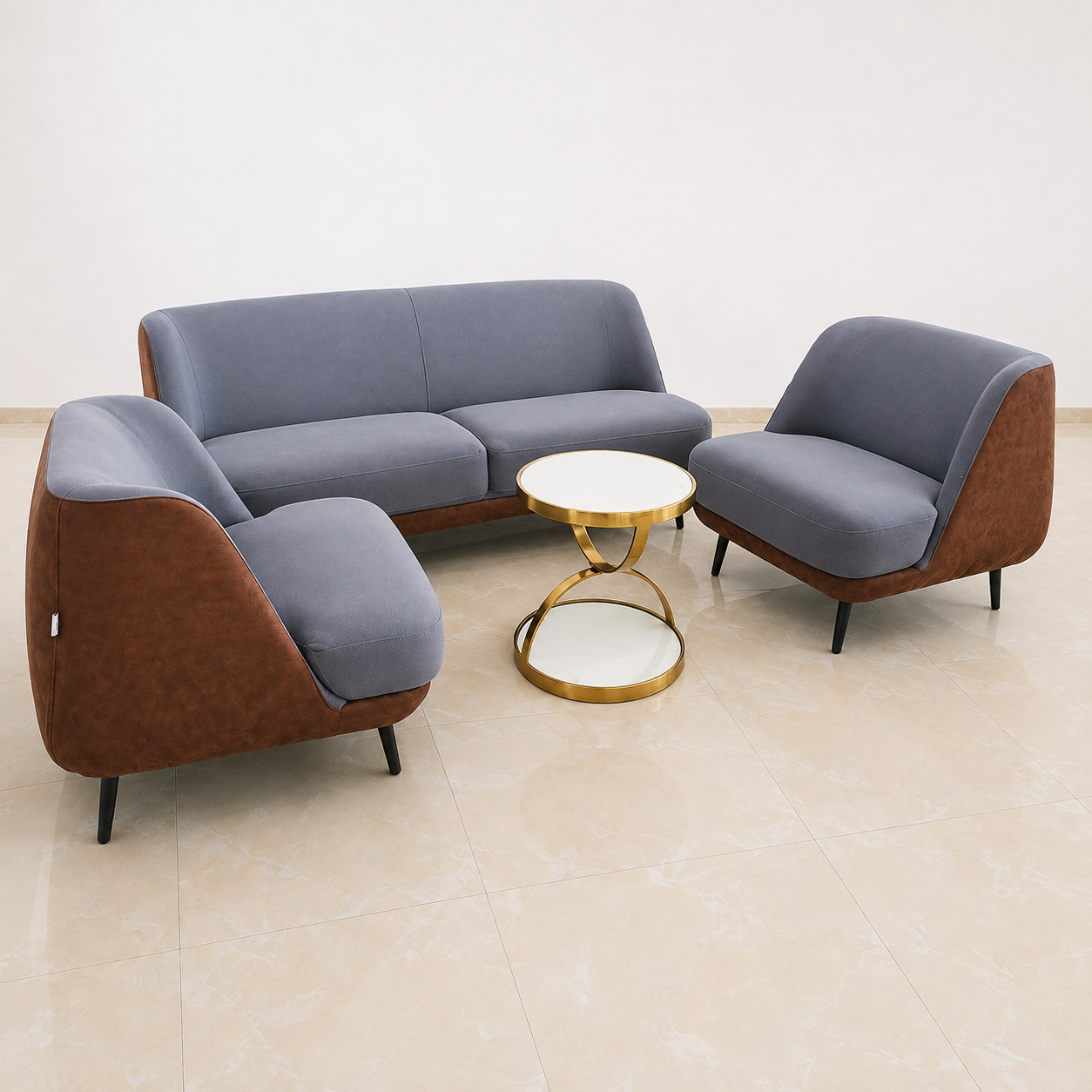Unique Fabric Office Sofa 5 Seater