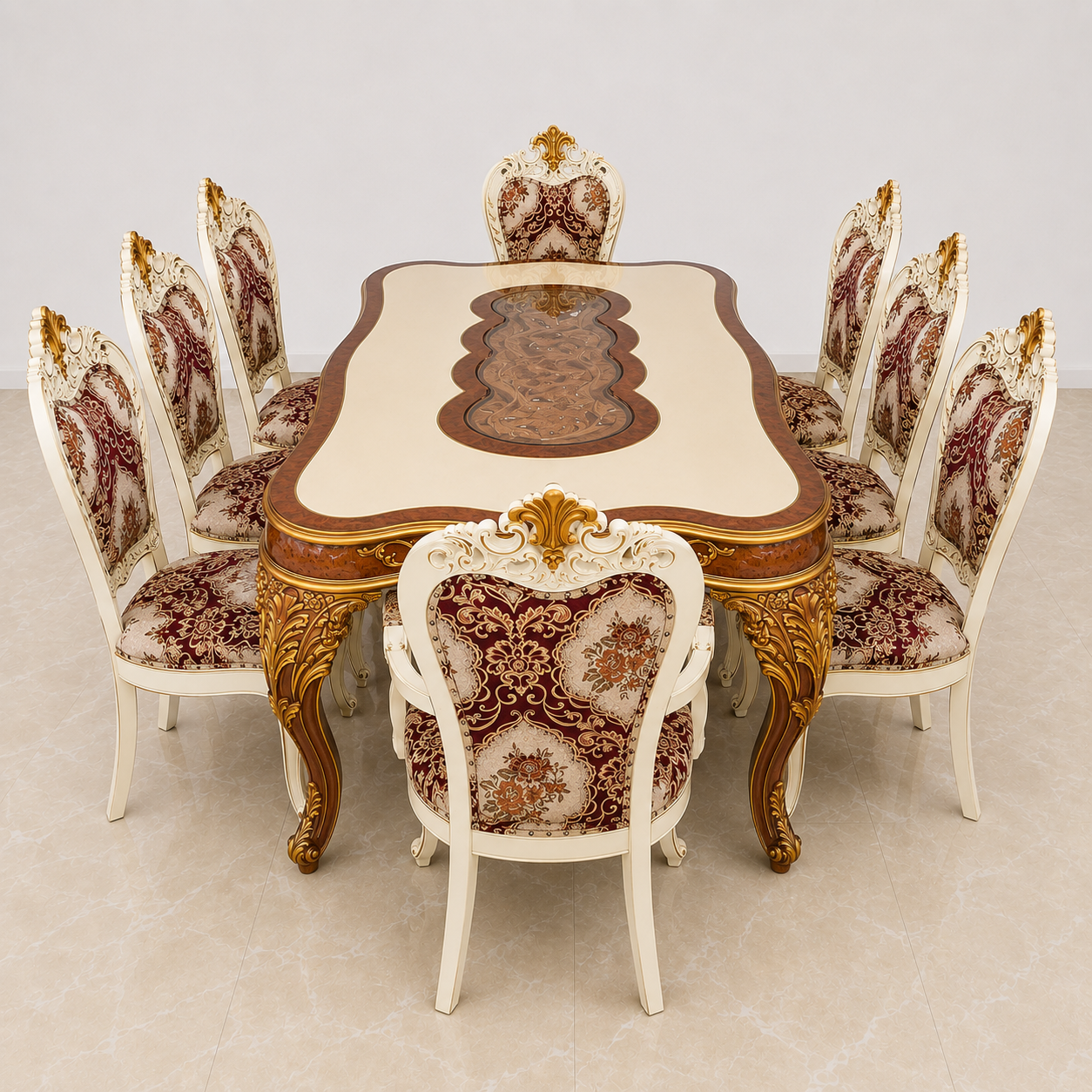 Elegant Turkish Royal Dining Set 8 Seate