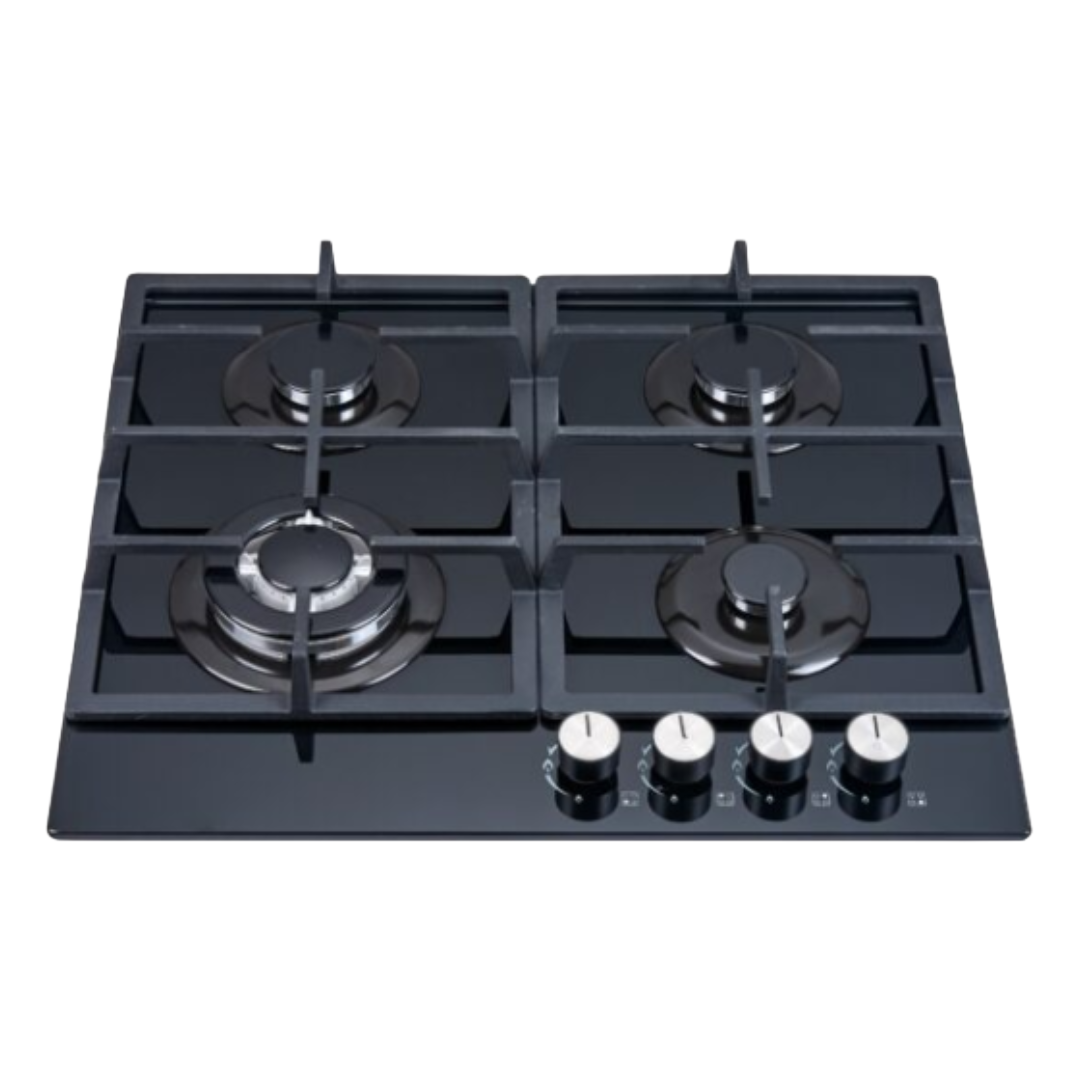Polystar Cooker 4 Burner Gas Hob Glass – PV-GT60G4