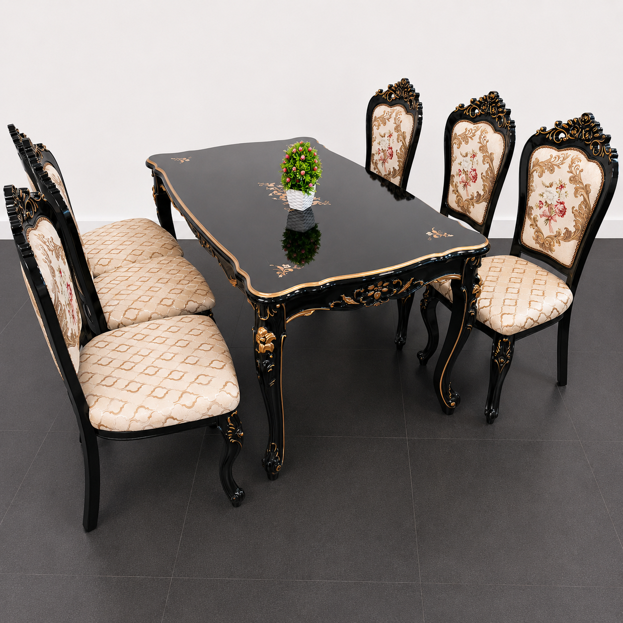 Elegant Royal Dining Set 6 Seater