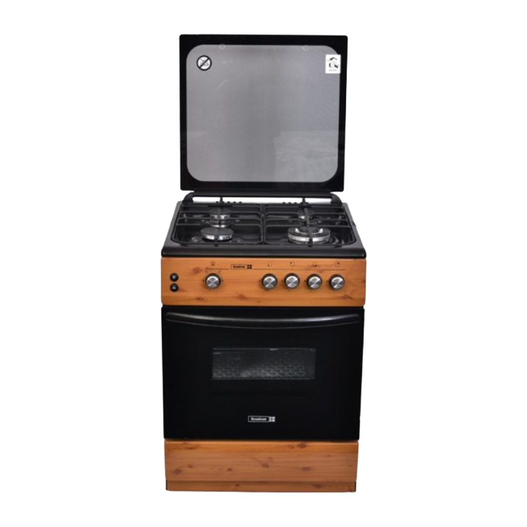 Scanfrost Cooker 60X60 4G Wood CK6402NG
