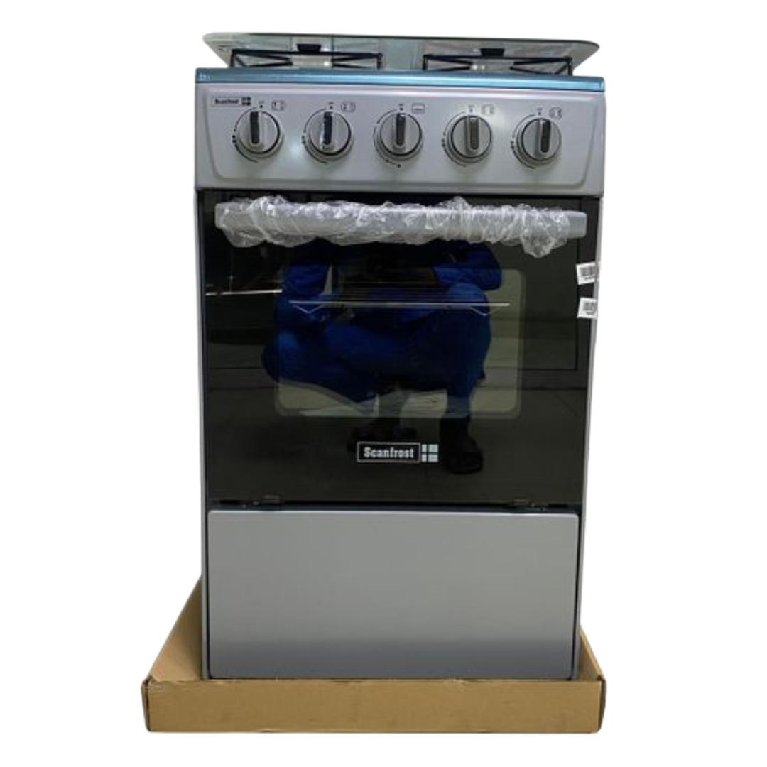 Scanfrost 4 Burner Gas Cooker SFC5401S/B