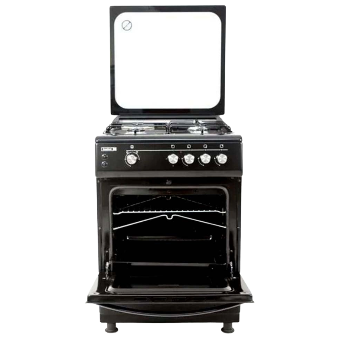 Scanfrost Gas Cooker 60X60 3G+1E Black CK6302B