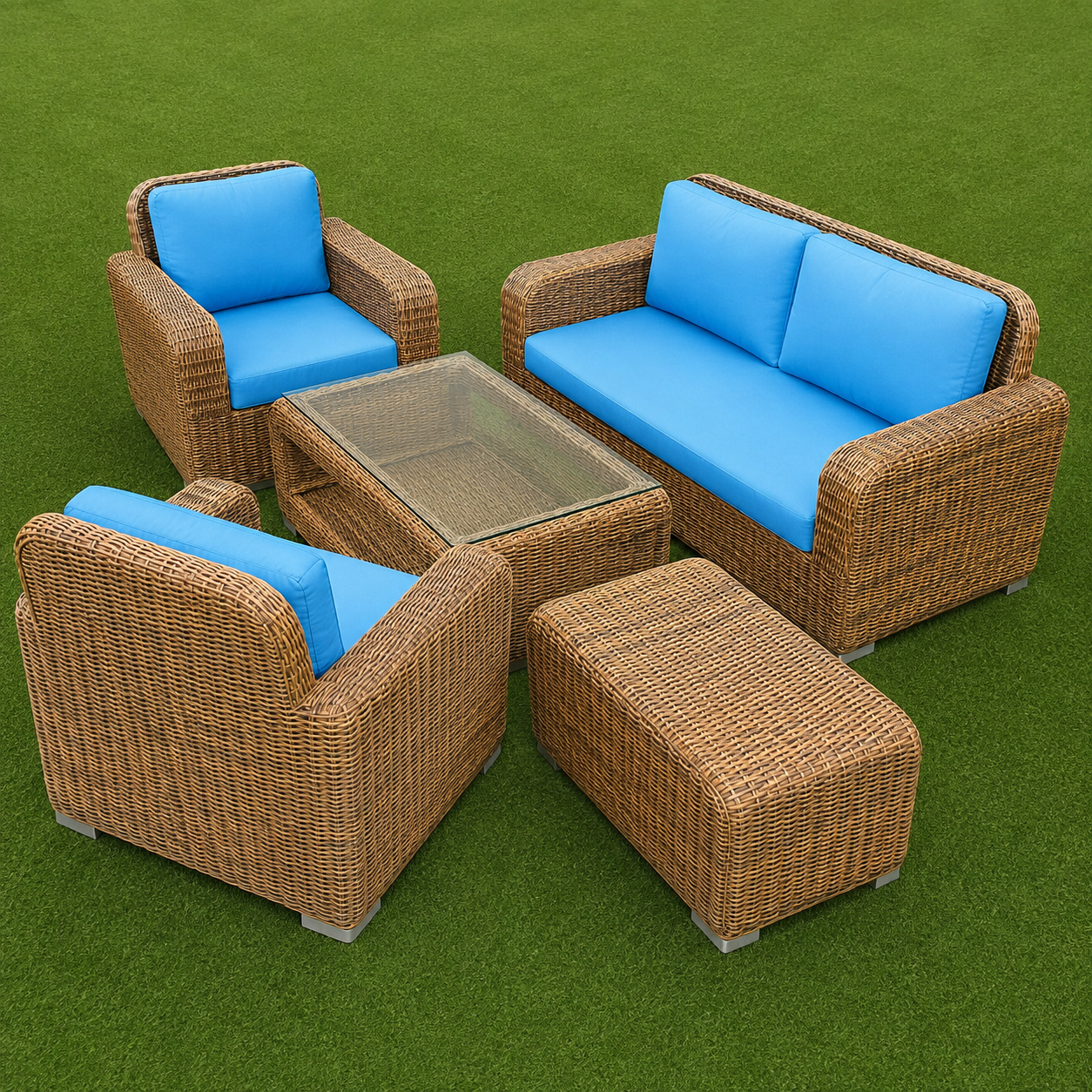 Elegant Outdoor Sofa 5 Seater Set | Patio Furniture
