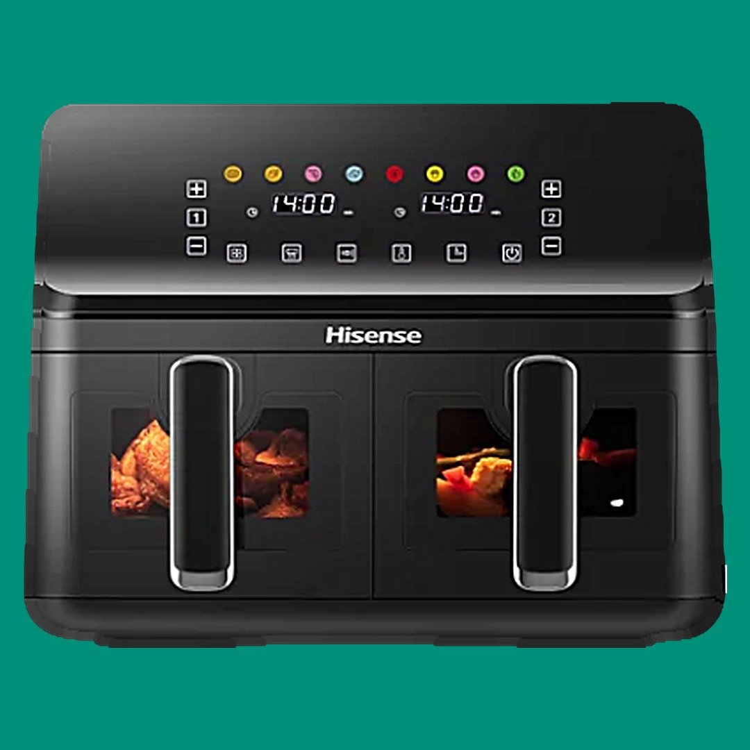 Hisense 8L Dual Basket Air Fryer (4L+4L) | HISAF08BK2S1-H