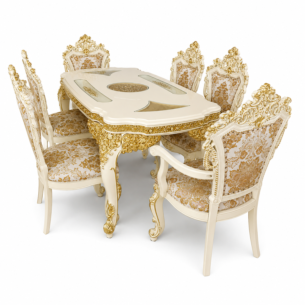 Elegant Royal Turkish Dining Set 6 Seater