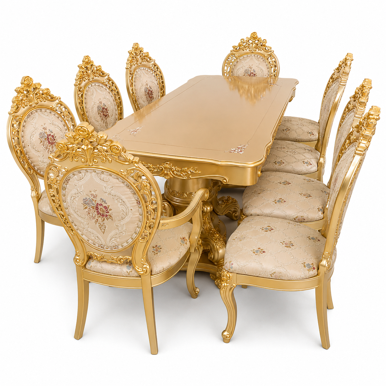 Adjustable Turkish Royal Dining Set 8 Seater