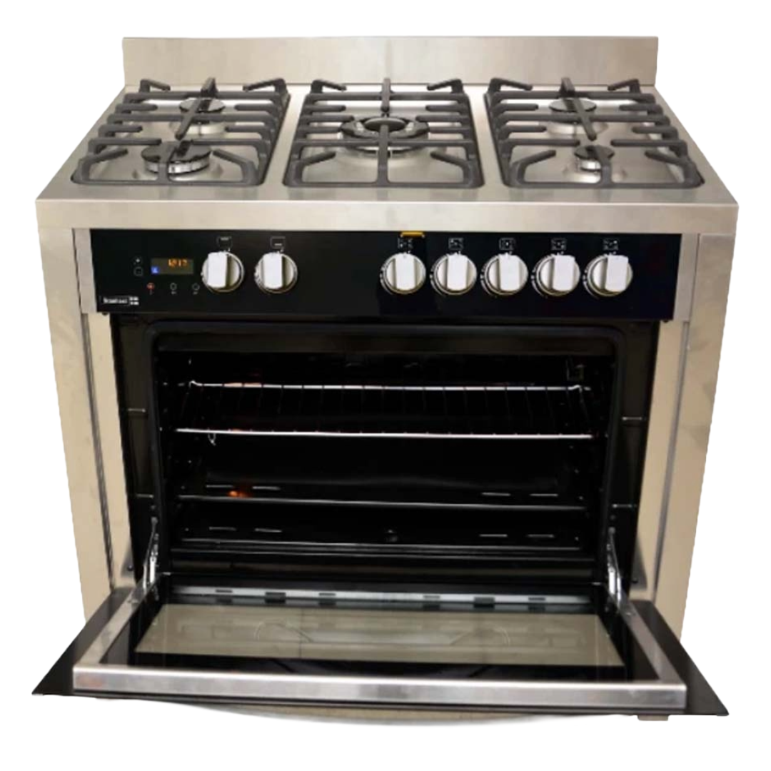 Scanfrost Gas Cooker 90X60 5G INOX SFC9502SS