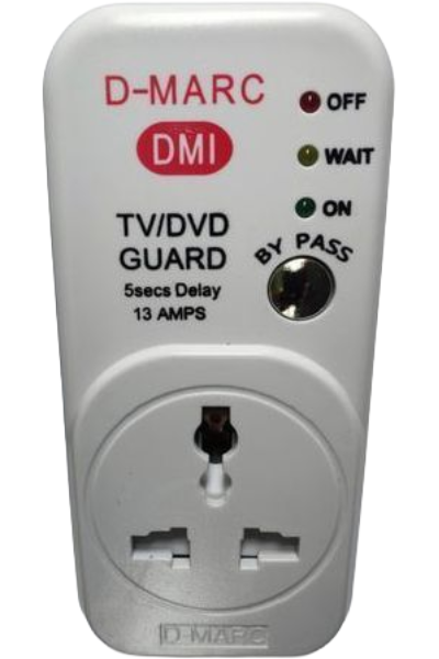 D Marc TV Guard Voltage Protection Adaptor - WHITE 0019