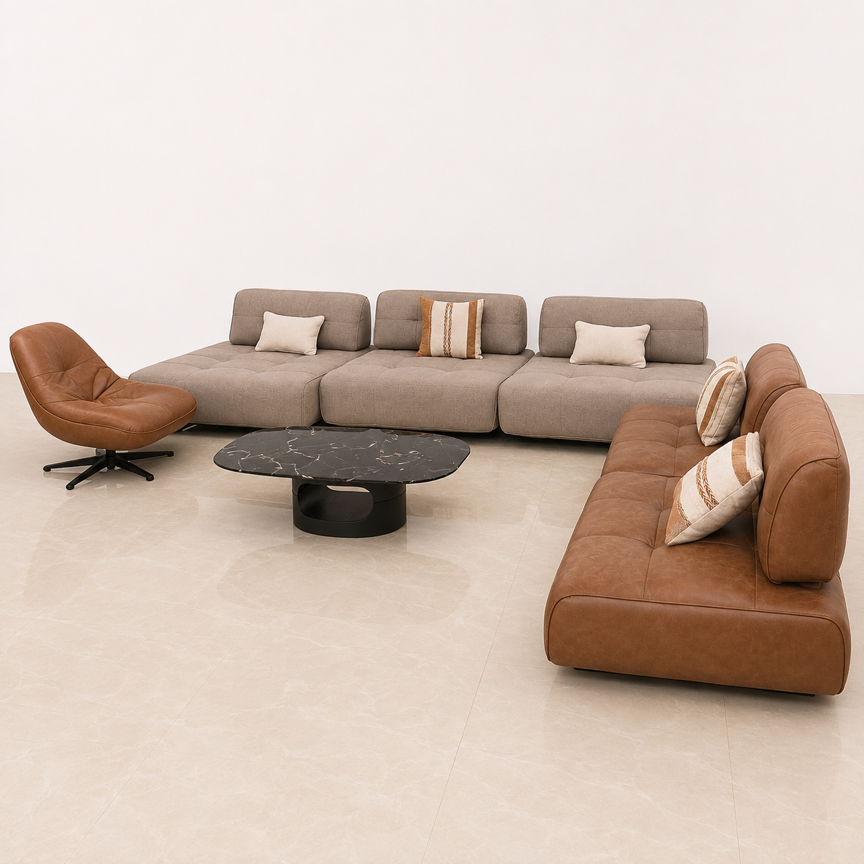 Luxurious Premium L-Shape Sofa Set