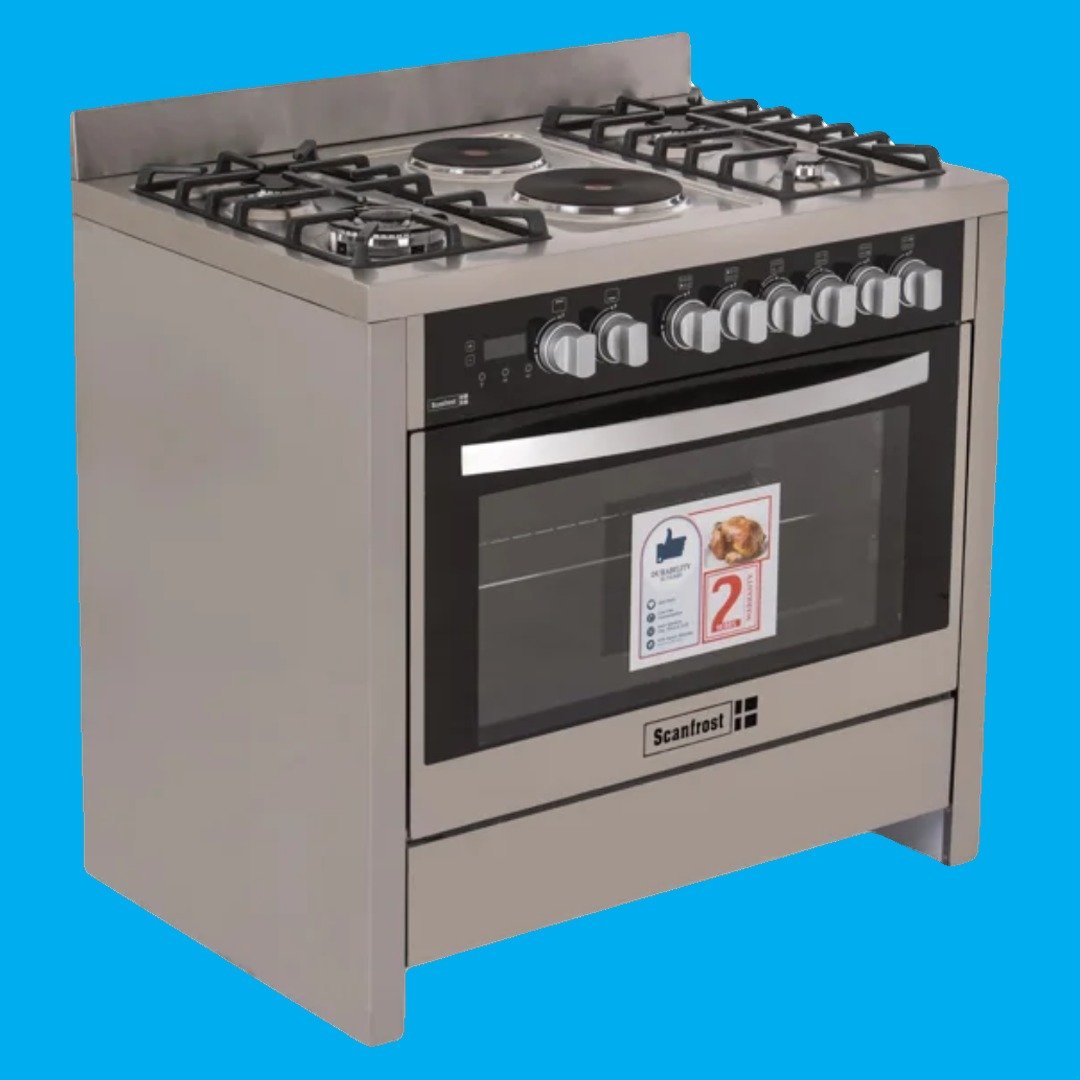 Scanfrost Standing Gas Cooker 4Gas +2Electric SFC9423SS