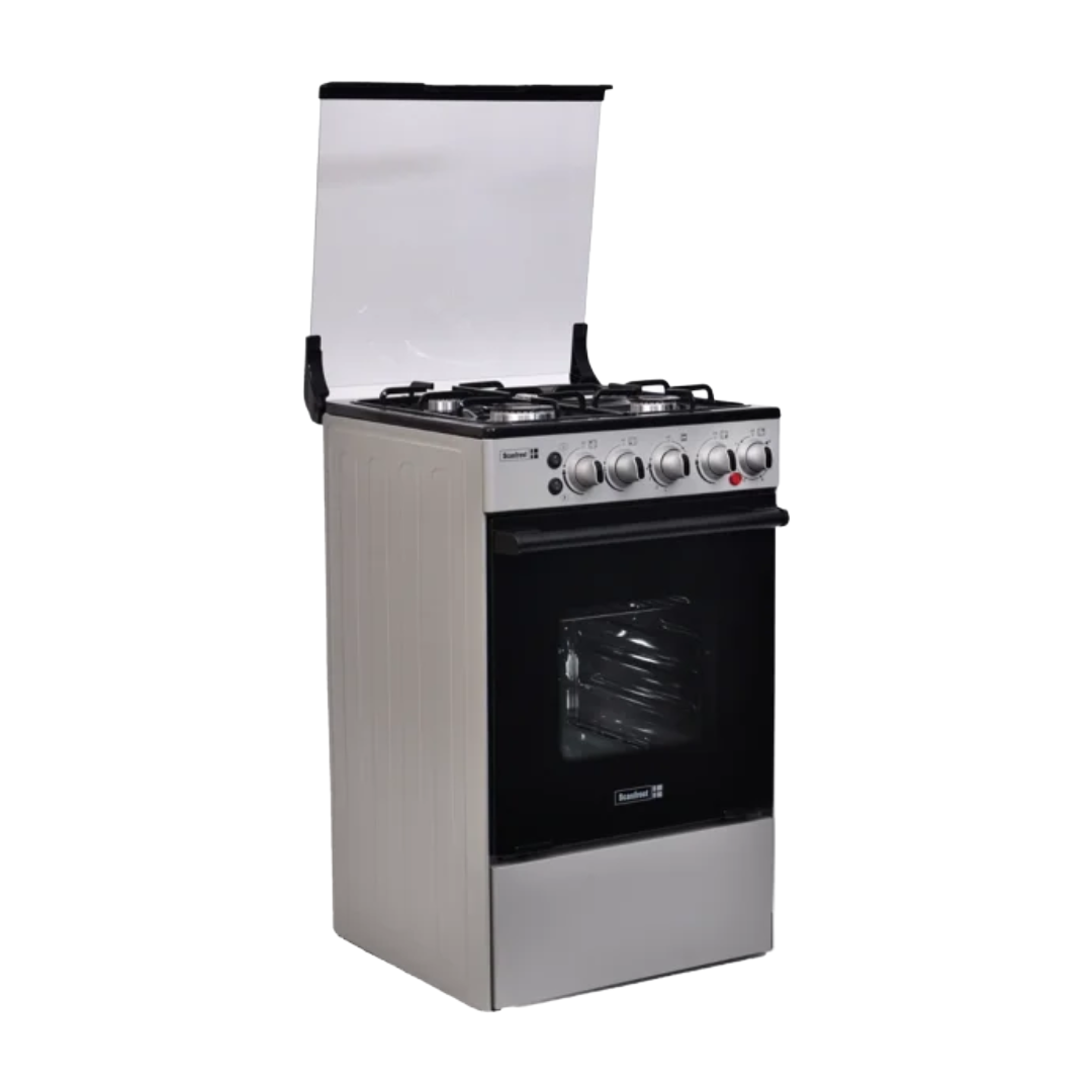 Scanfrost 50X55CM 3 Gas burners and 1 Electric Hot Plate (3by 1) Gas Cooker | SFC 5312S
